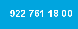 922 761 18 00